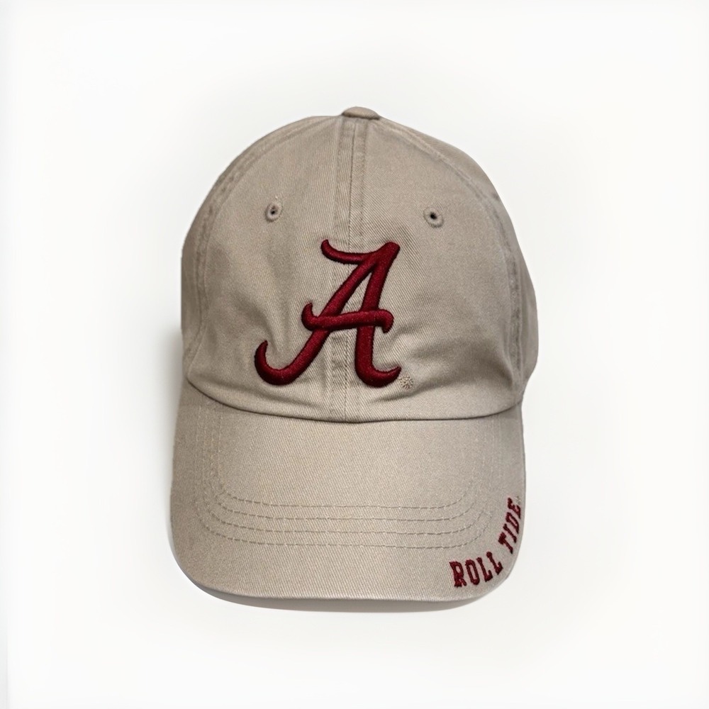 Alabama Crimson Tide-NCAA Captivating Headwear Beige Adjustable Hat/Cap